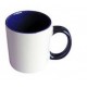 Taza de Cerámica Color Interno y Asa de Color 11 Oz