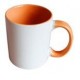 Taza de Cerámica Color Interno y Asa de Color 11 Oz