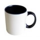 Taza de Cerámica Color Interno y Asa de Color 11 Oz
